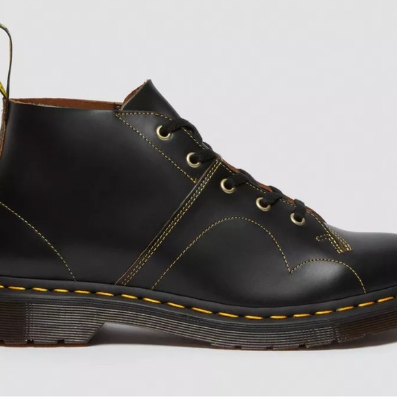 De Martens CHURCH VINTAGE MONKEY BOOTS Leather Lace-Up - Picture 7 of 13